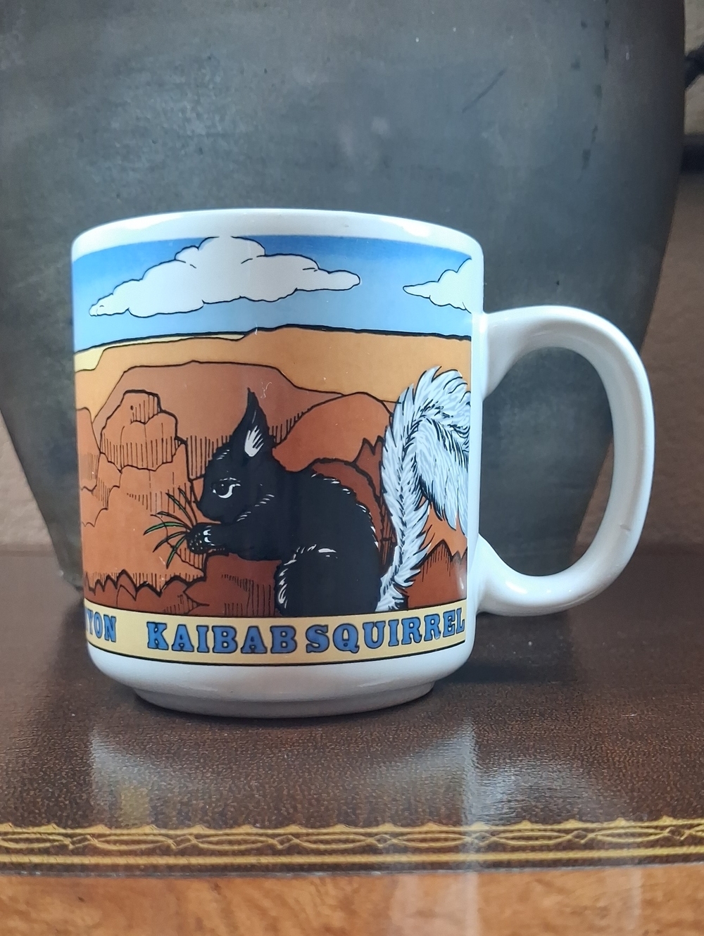 90s Kaibab Squirrel Grand Canyon Coffee Mug Arizona Souvenir